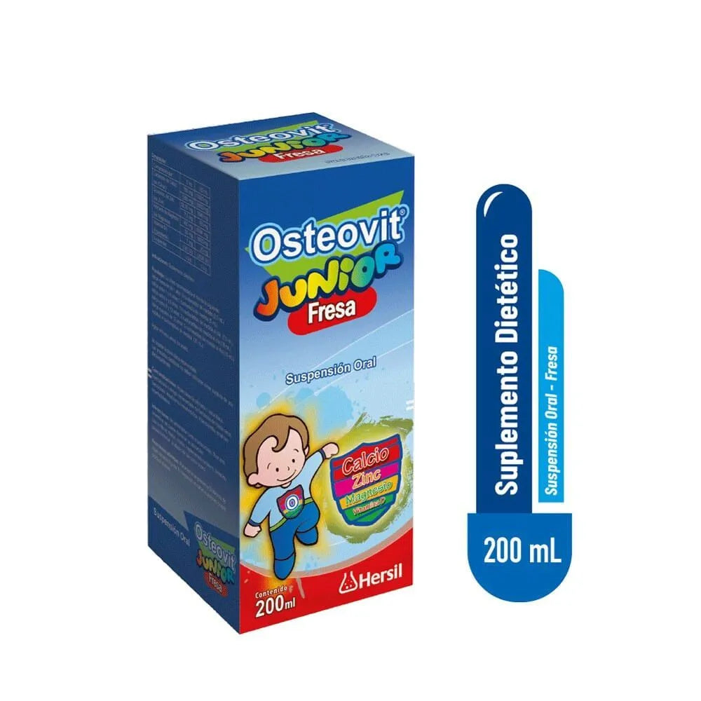 Osteovit Junior Suspensión Oral Sabor Fresa