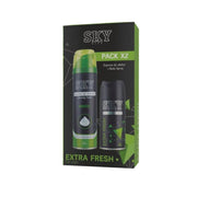 Pack Sky City Extra Fresh Espuma de Afeitar 200 mL + Body Spray 150 mL