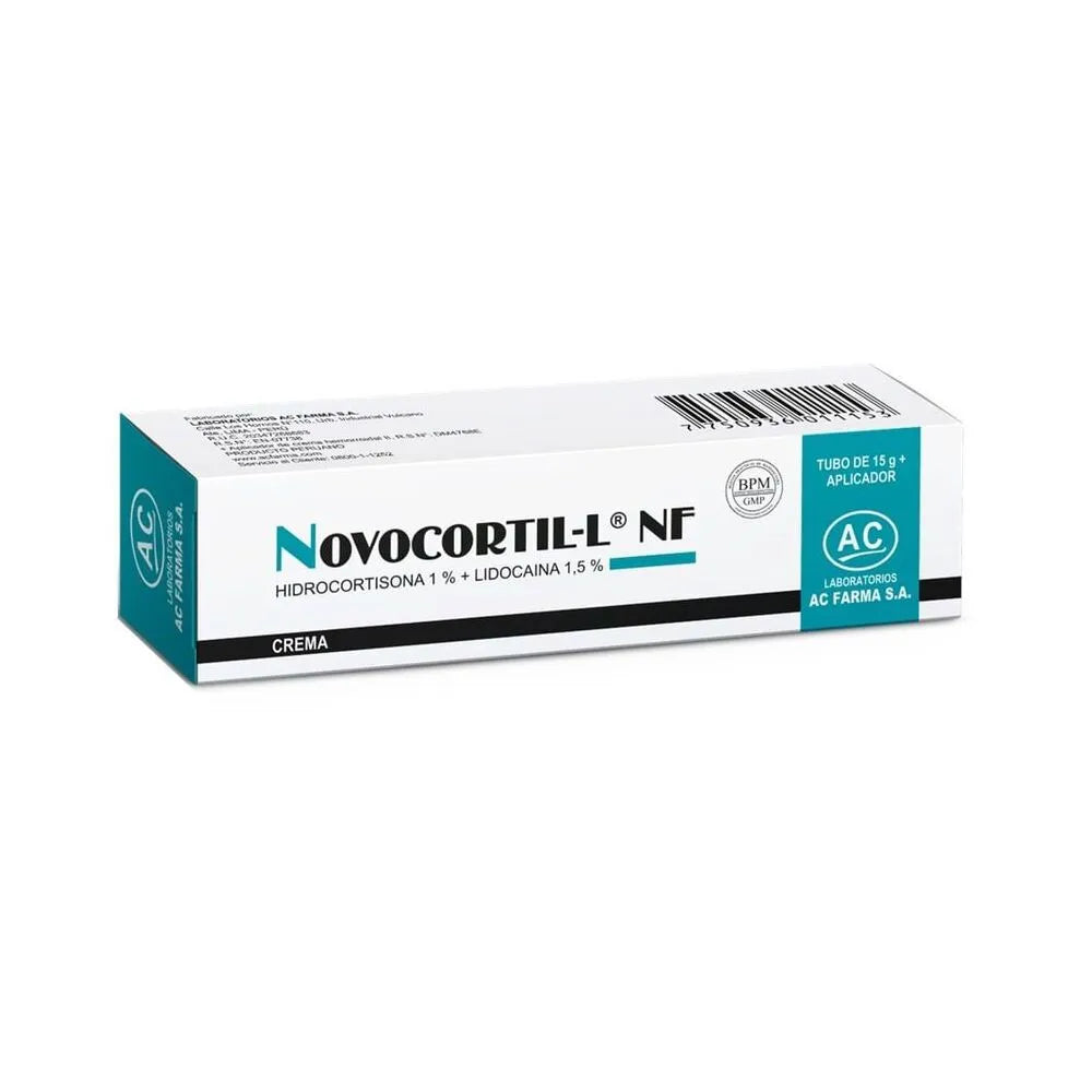 Novocortil L NF 1% + 1.5% Crema Tubo 15 g