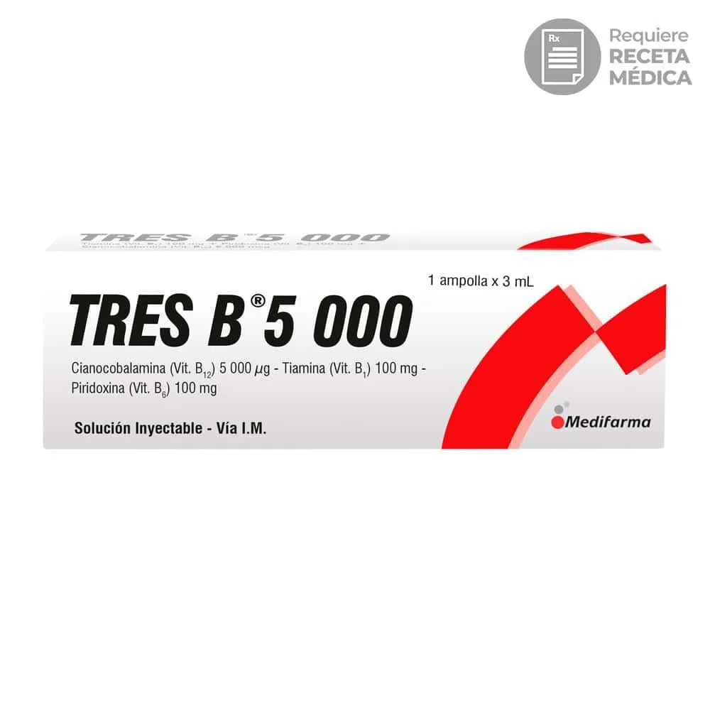 Tres B 5000 Solución Inyectable