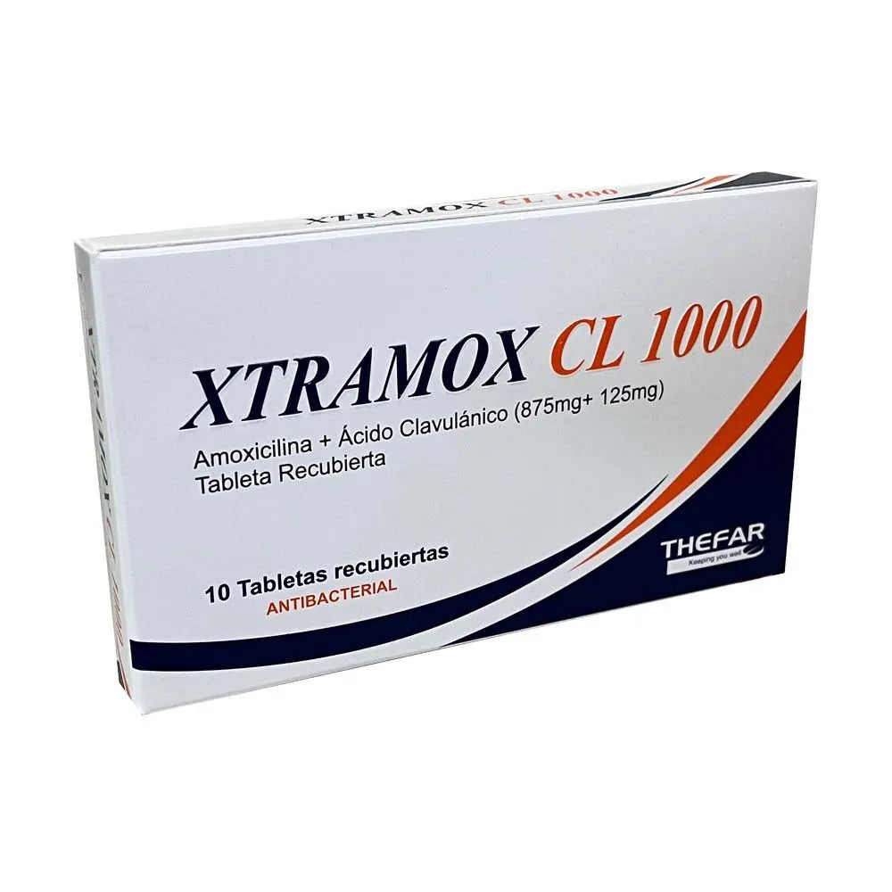 Xtramox 875mg/125mg X 10 tab
