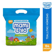 Toallitas Húmedas mami & yo x 184 unds
