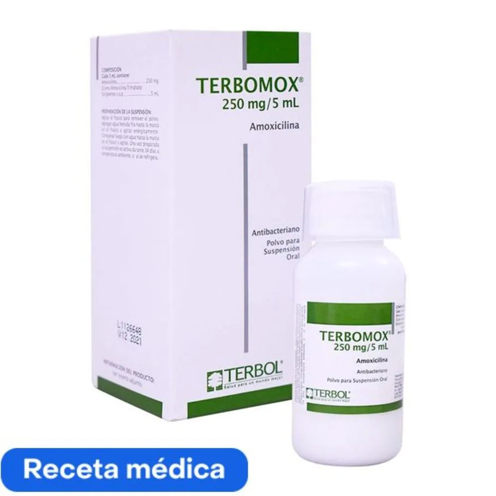 Terbomox 250 mg/5 ml Polvo para susp. oral