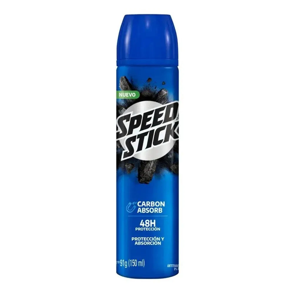 Desodorante para Hombre Speed Stick Carbon Absorvente – Frasco 150 ML