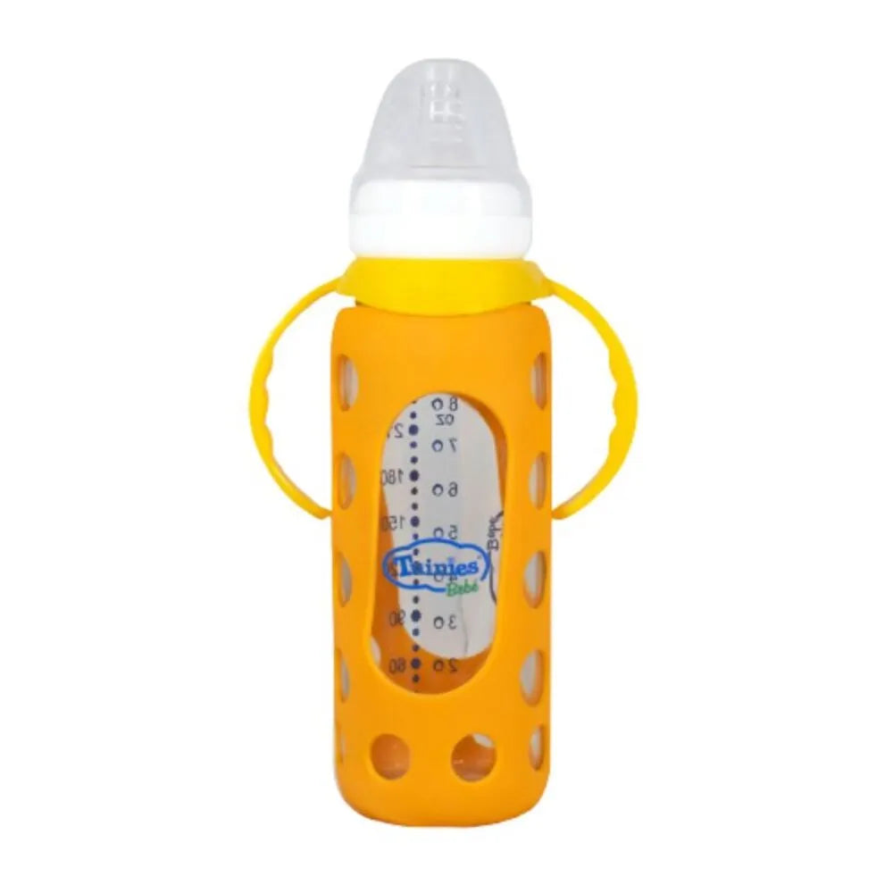 Biberón Tuinies De Vidrio Funda Silicona 8Oz - Unidad 1 UN