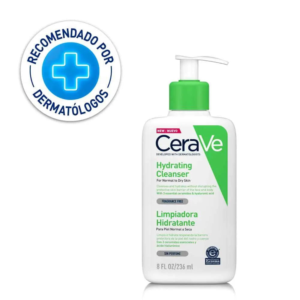 Crema Limpiadora Hidratante Cerave Hydrating Cleanser Frasco 236 ml