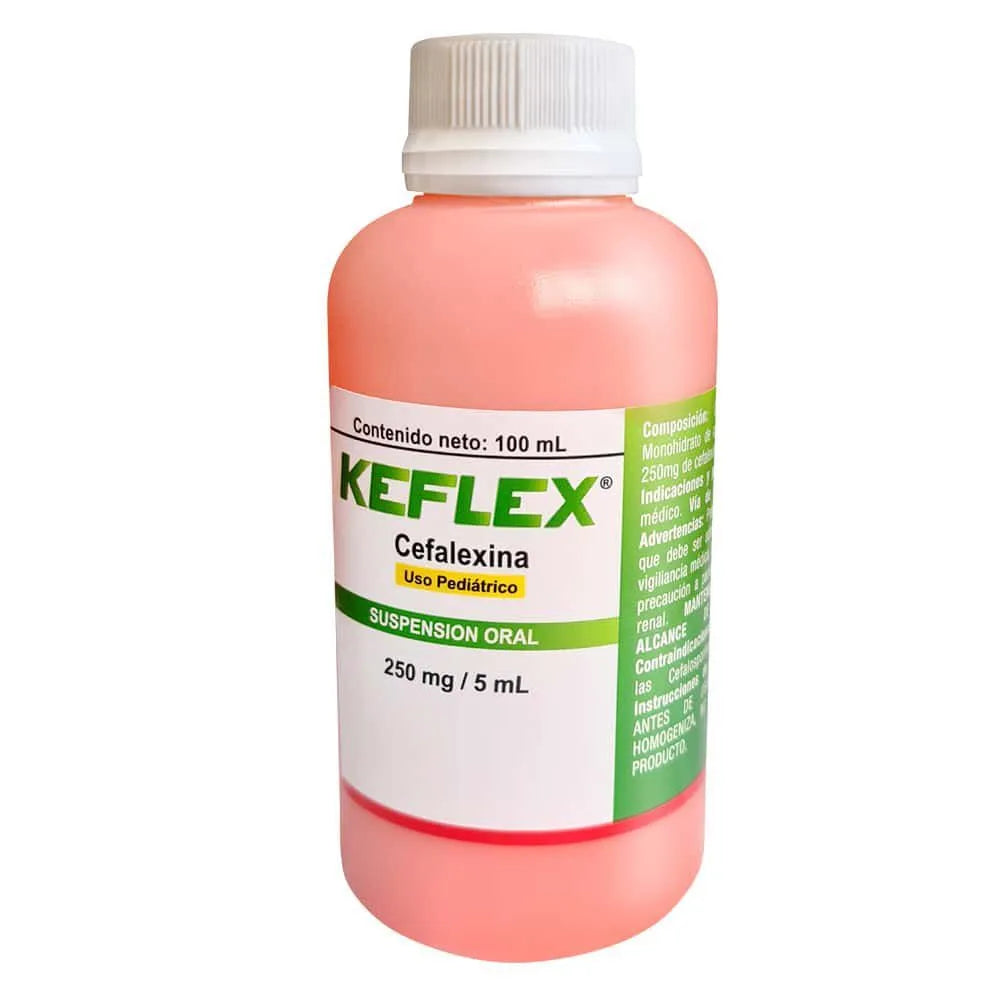 Keflex 250 Mg/ 5 Ml Suspensión Oral