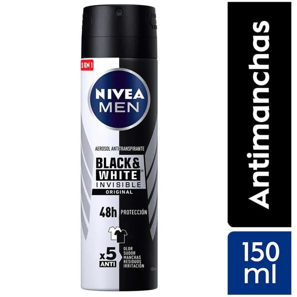 Desodorante Spray Nivea Men Black & White Invisible Original x 150 ml