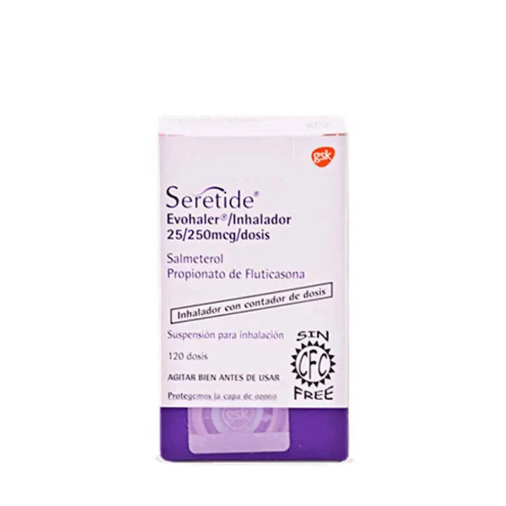 Seretide 25 Mcg - 250 Mcg Inhalador - Frasco 120 DSS
