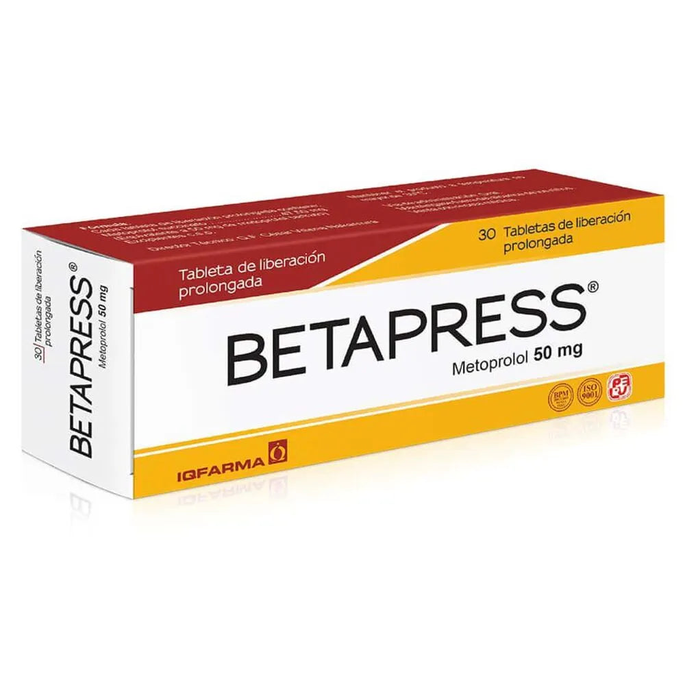 Betapress 50mg Tableta de liberación prolongada