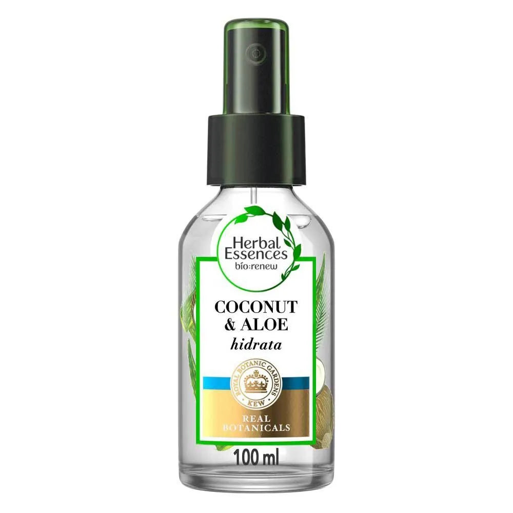 Aqua Oil Óleo Para El Cabello Herbal Essences Bio:Renew Coconut & Aloe Frasco 100 ml