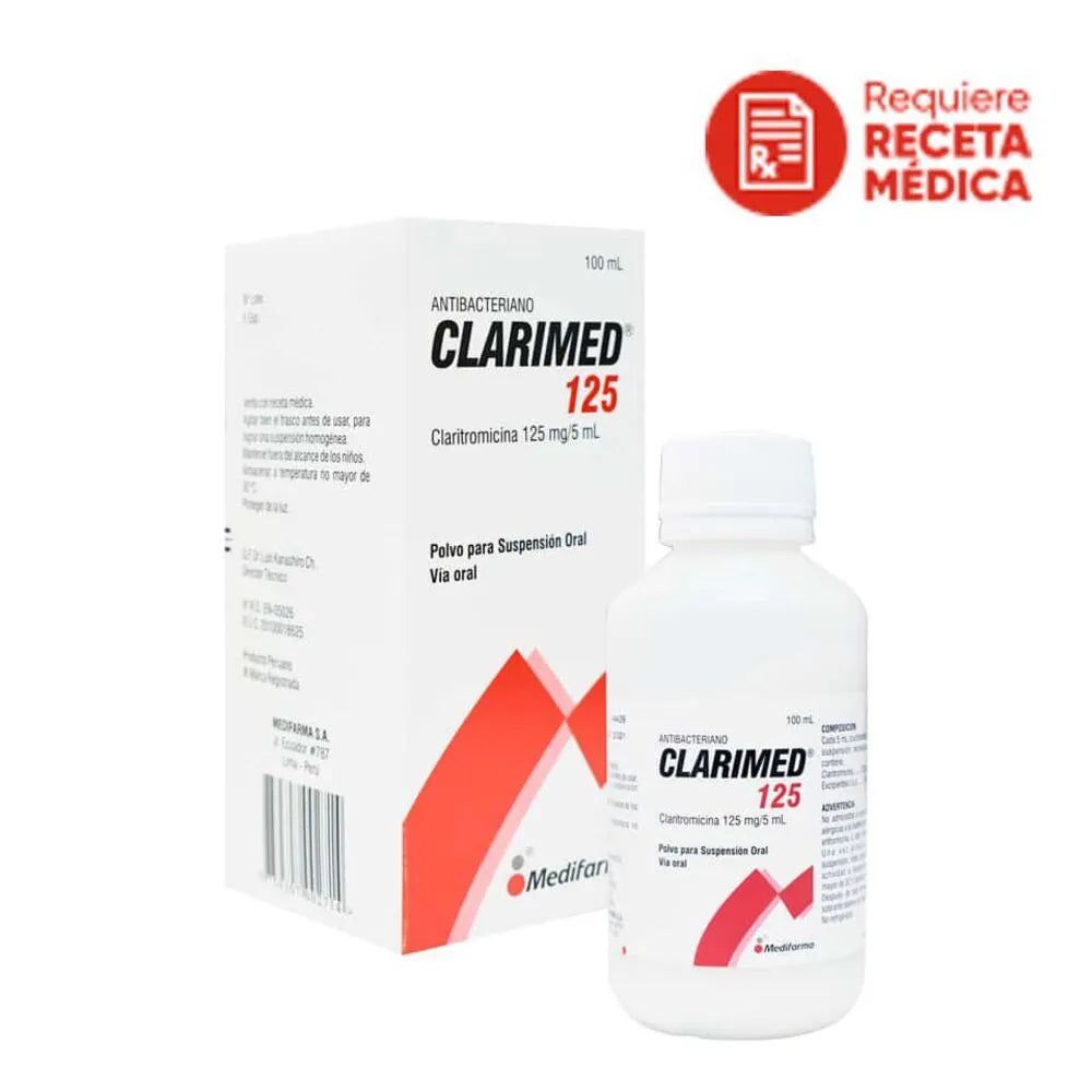 Clarimed 125 125mg/5ml Polvo para Suspensión oral