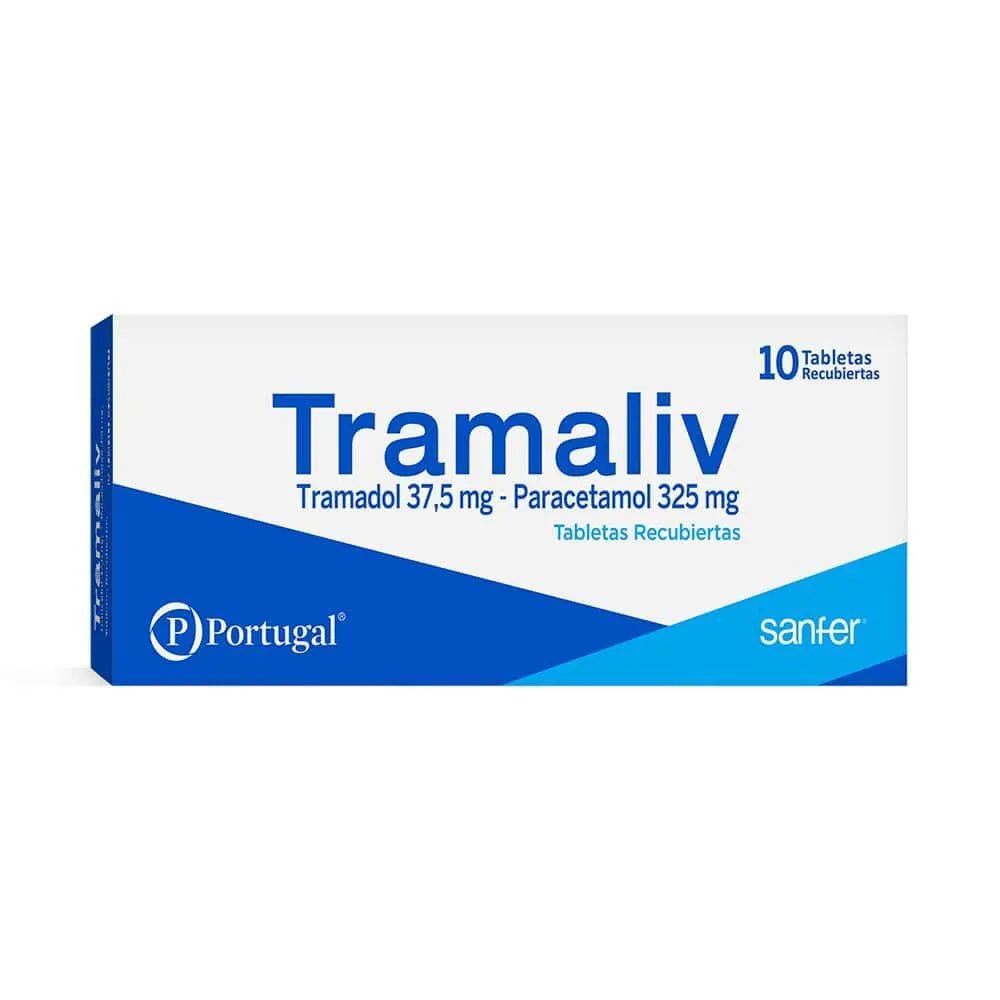 Tramaliv 37.5mg + 325mg Tableta Recubierta – Caja 10 un