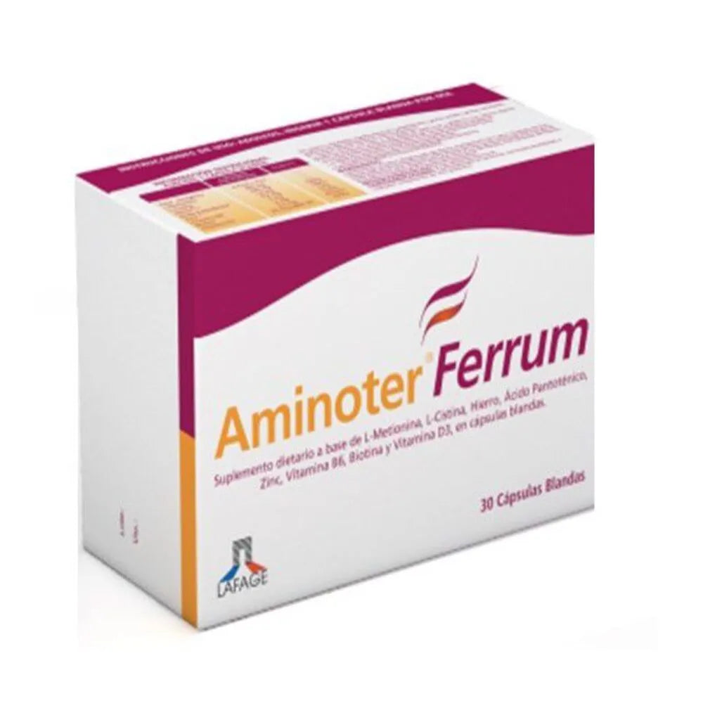 Aminoter Ferrum 30 cápsulas