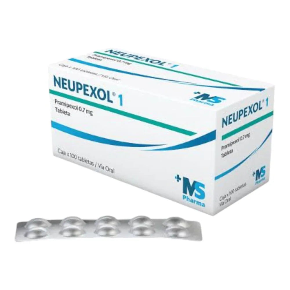 Neuropexol pramipexol 1 MG caja x 100 TAB