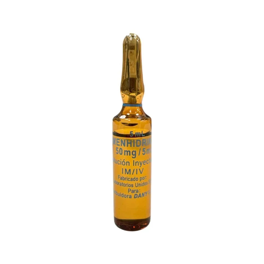 Dimenhidrinato 50mg/5ml DN Solución Inyectable x 1 amp de 5 ml