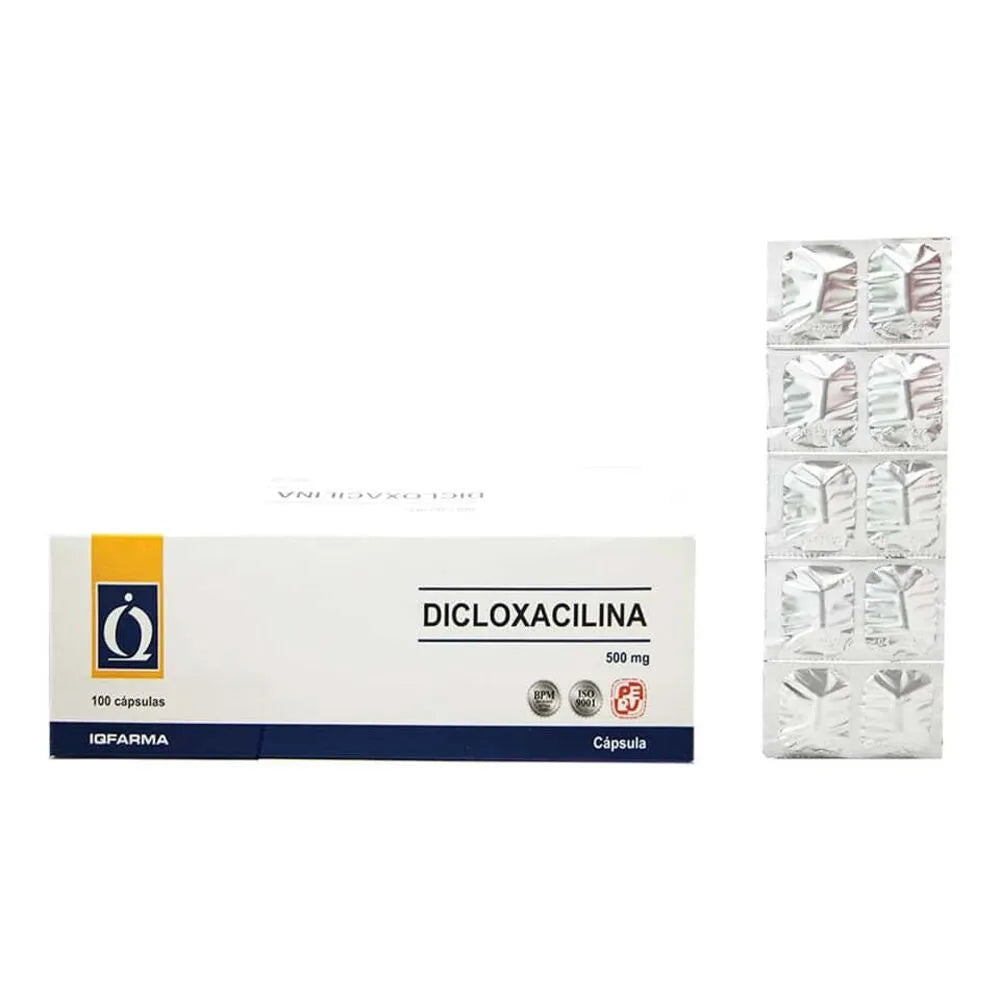 Dicloxacilina 500 Mg Cápsulas