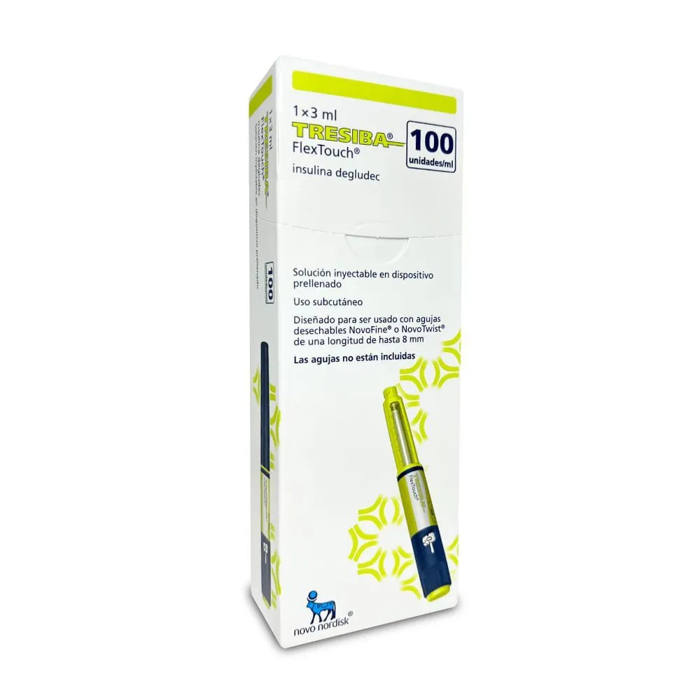 Tresiba 100 Ui/ml Lapicero Solución Inyectable x 3 Ml
