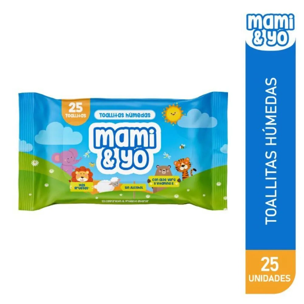 Toallitas Húmedas mami & yo x 25unds