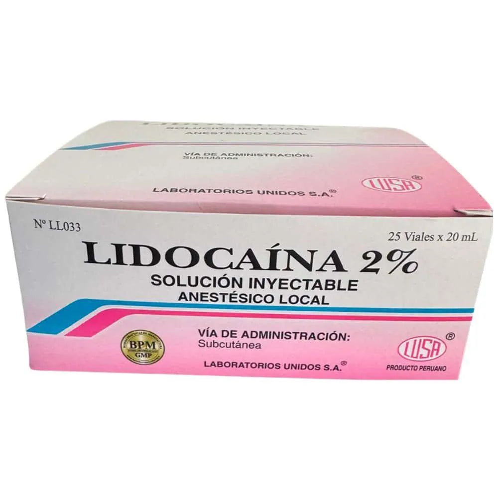 Lidocaina 2% Solucion Inyectable
