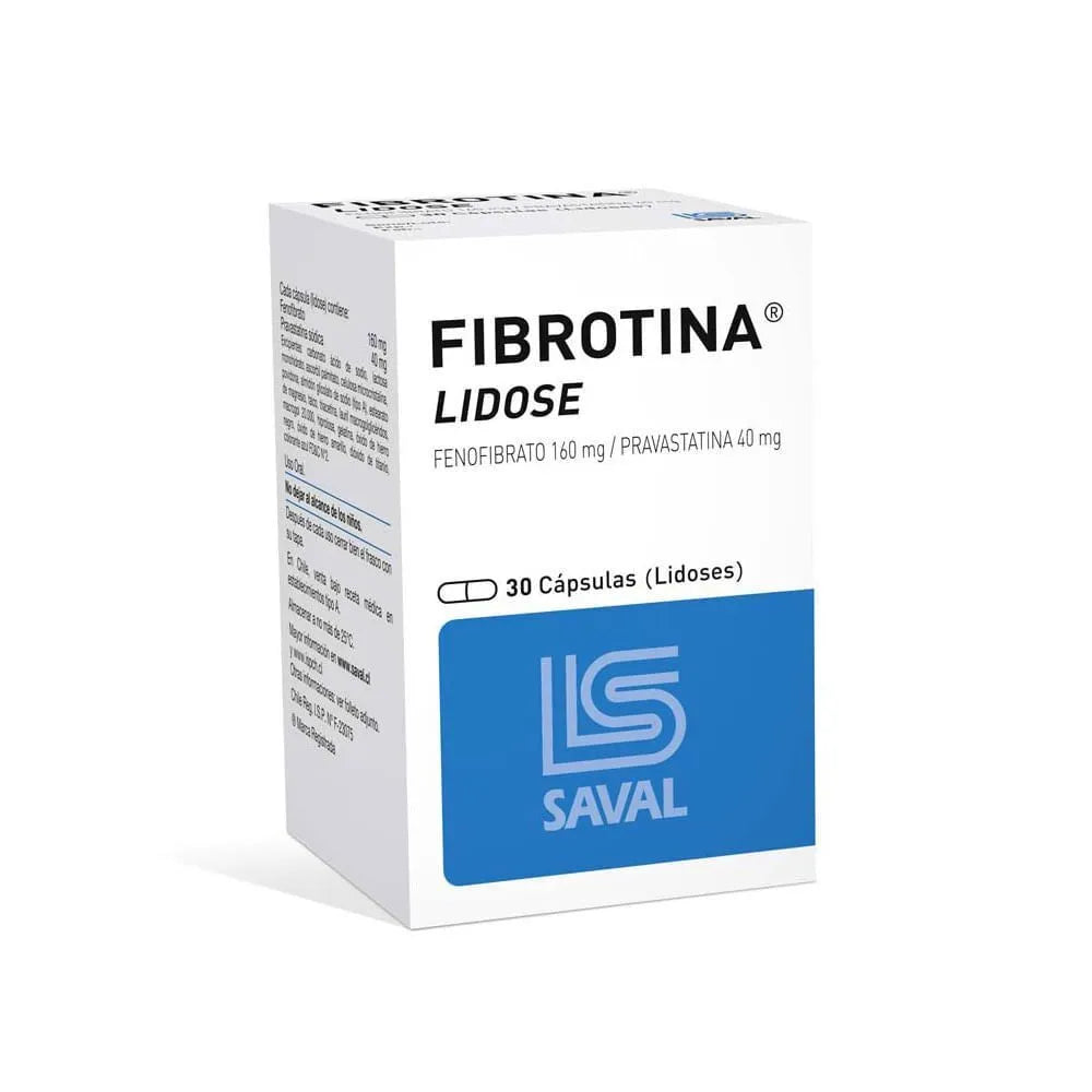 Fibrotina Lidose 160 mg + 40 mg Cápsulas
