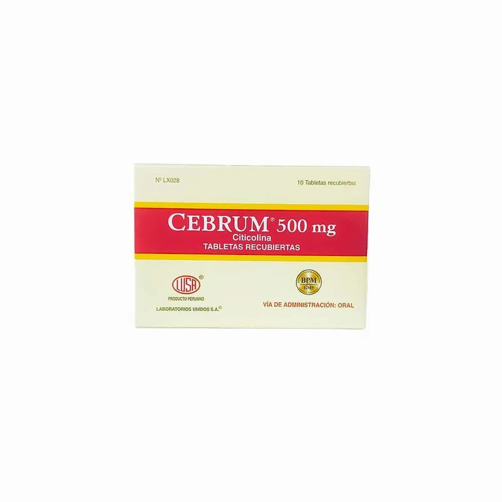 Cebrum 500mg Tableta Recubierta
