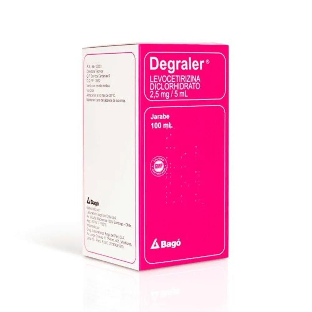 Degraler 2.5 mg/5mL Jarabe - Frasco 100 ml