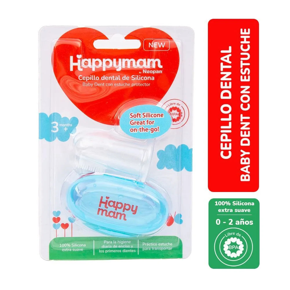 Cepillo Dental de Silicona Happymam Niño - Caja 1 UN