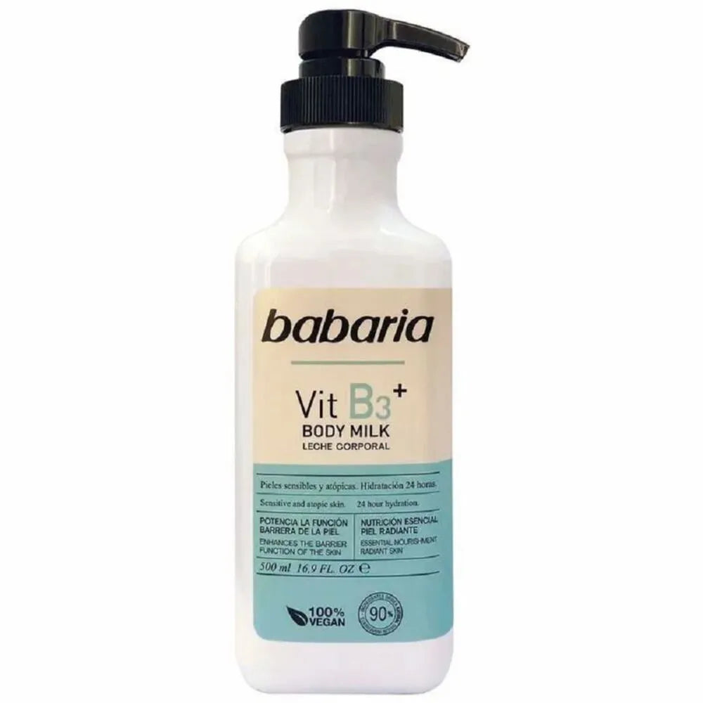 Leche Corporal Con Vitamina B3 Babaria 500 ml