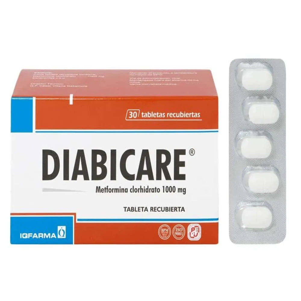 Diabicare 1000 Mg Tabletas Recubiertas