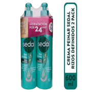 Crema para Peinar Sedal Rizos Definidos en Crema - 600 ml