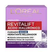 Crema de Noche Revitalift L'Oréal Paris Skin Care Ácido Hialurónico – Pote 50 ml