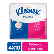 Kleenex Pocket Pañuelos Pack 4 und (10 und c/u)