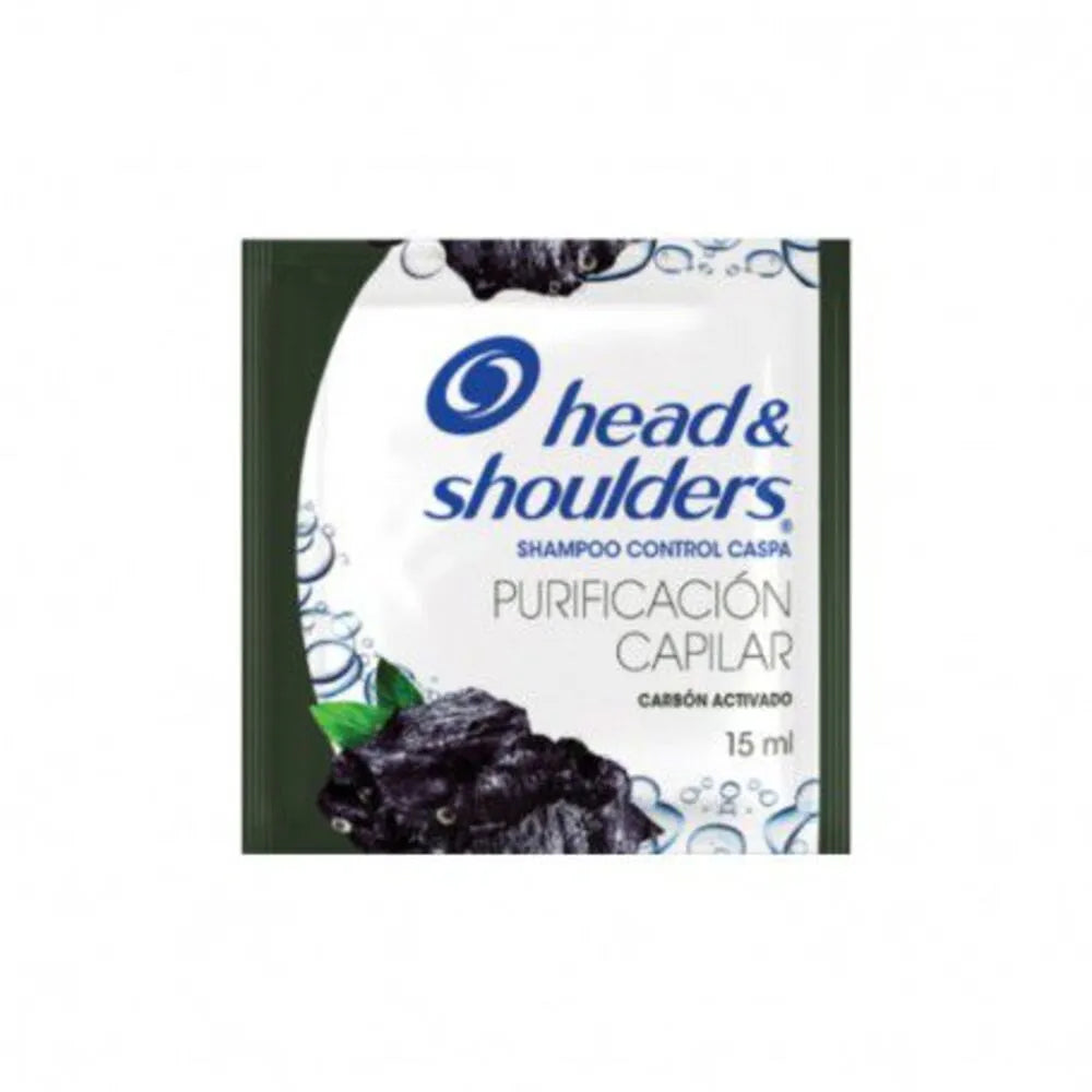 Shampoo Head & Shoulders Carbon -Tira 12 Sachets 18 ml c/u
