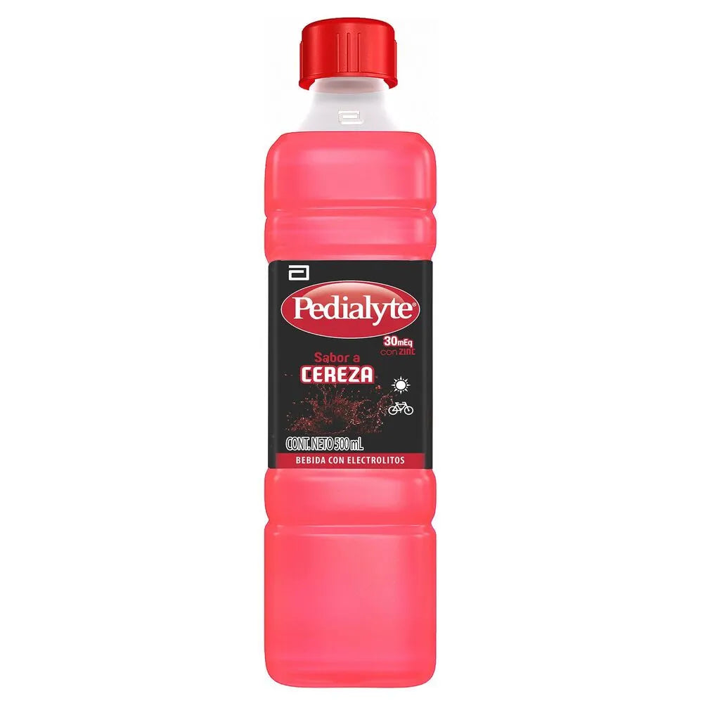Pedialyte 30 mEq Sabor Cereza Frasco 500 ml