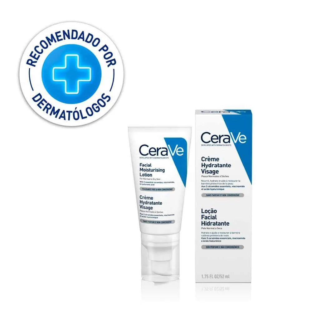 Crema Hidratante Facial PM Cerave Facial Moisturizing Lotion Frasco 52 ml
