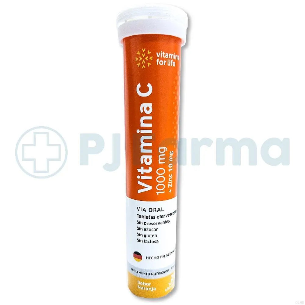 Vitamina C + Zinc Tableta Efervescent