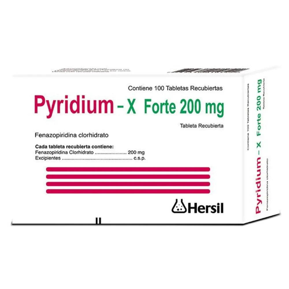Pyridium - X forte 200mg x 100 Tabletas