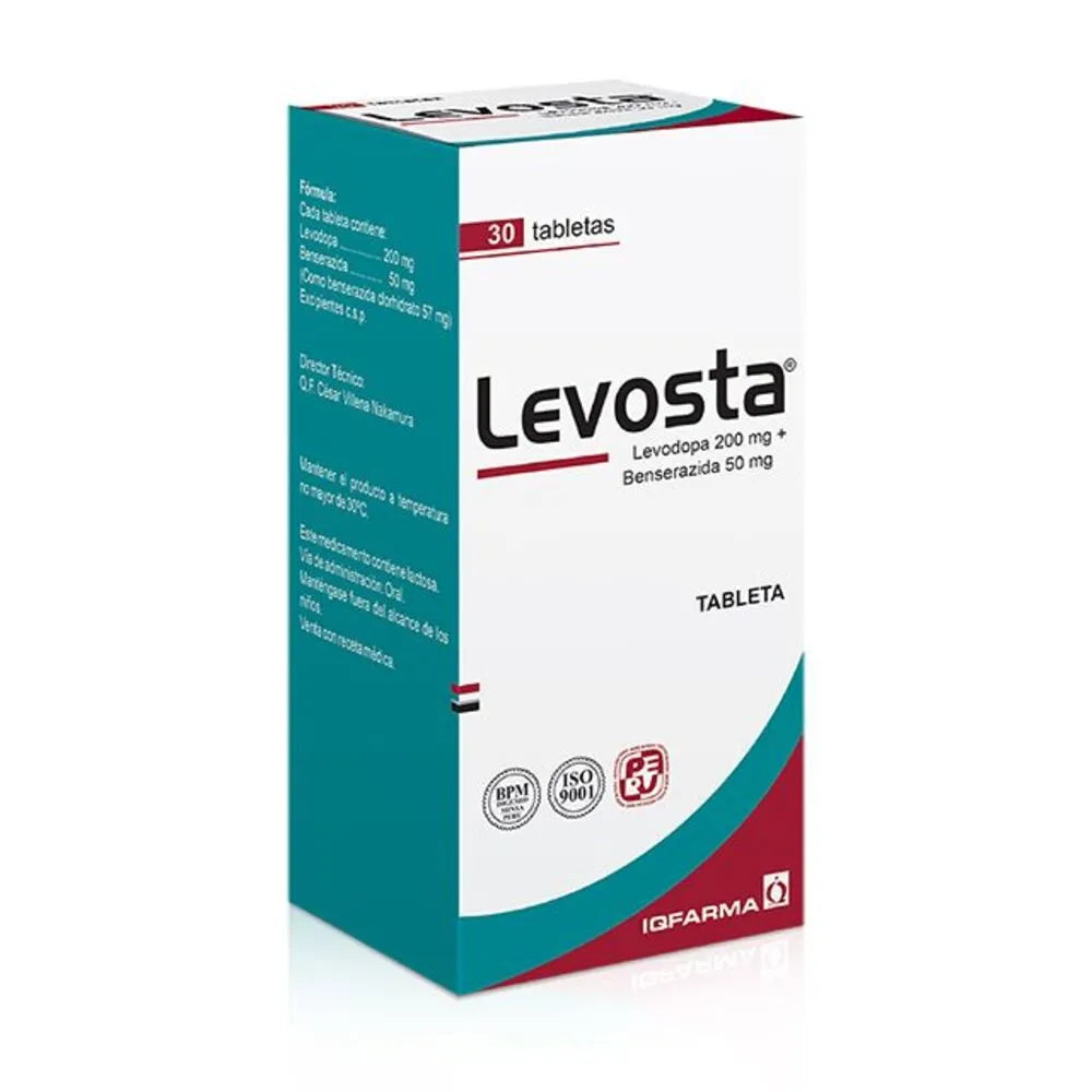 Levosta 200 mg x 30 Tabletas