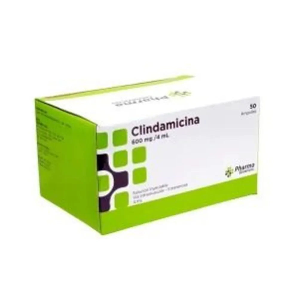 Clindamicina 600 mg/4 mL iv/im x 50 Amp