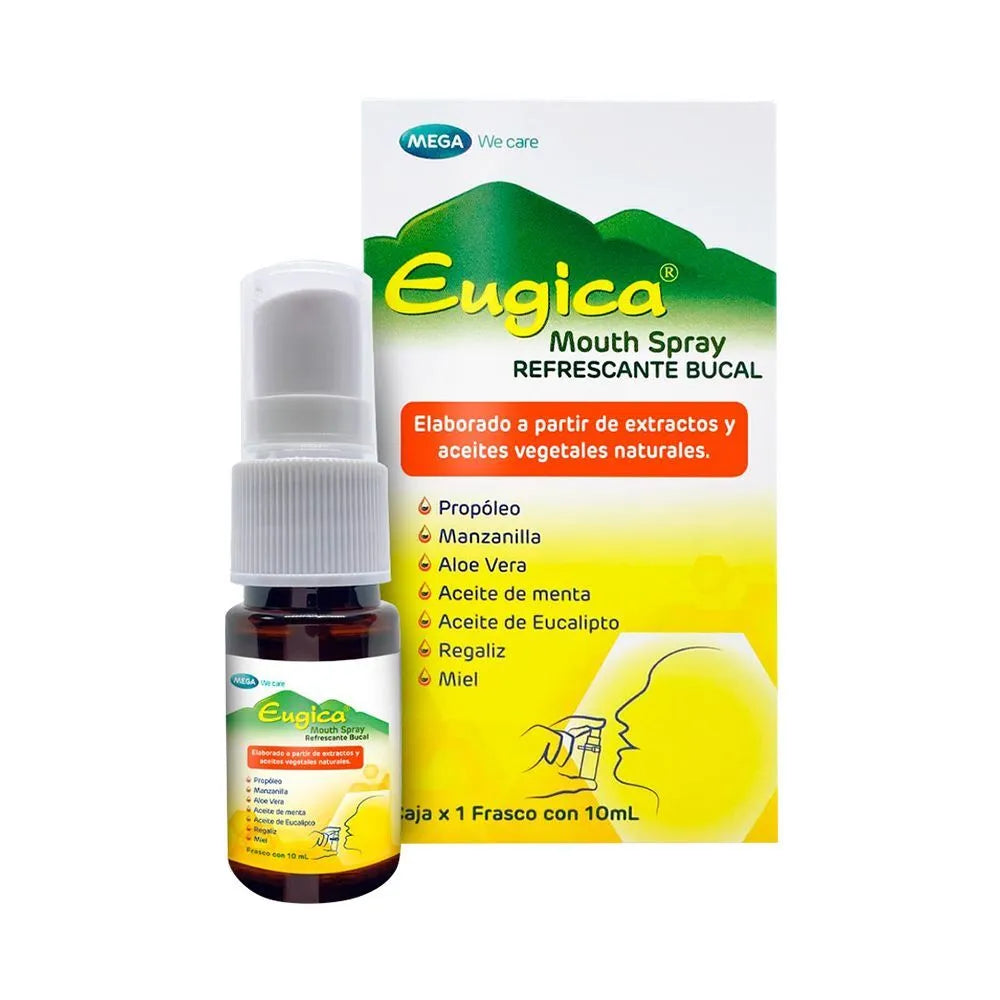 Eugica spray refrescante bucal frasco x10ml.