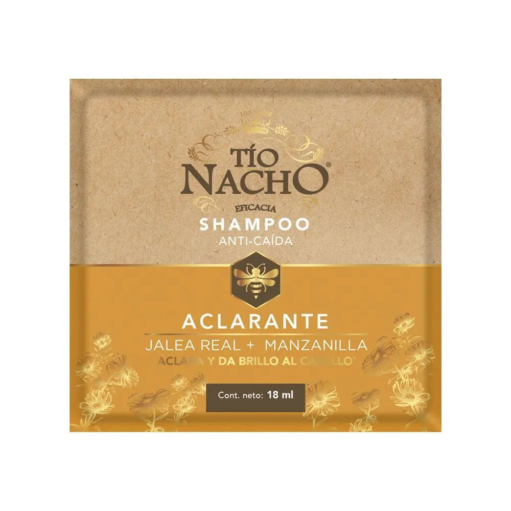 TIO Nacho Shampoo Sachet Aclarante 18mL x 10 uni