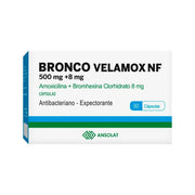 Bronco Velamox NF 500mg + 8mg Cápsula