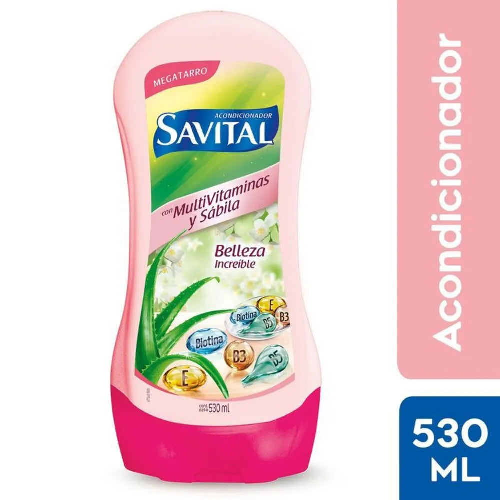 Acondicionador Savital Multivitaminas y Sábila Botella 530 mL