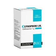 Cephoprom I.M. 1 g Polvo y Disolvente para Solución Inyectable + Solvente