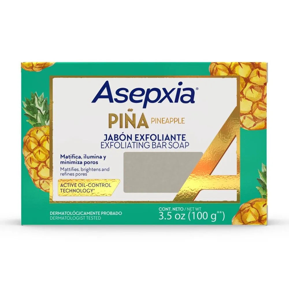 Jabón Exfoliante en Barra Asepxia Piña Caja 100 g
