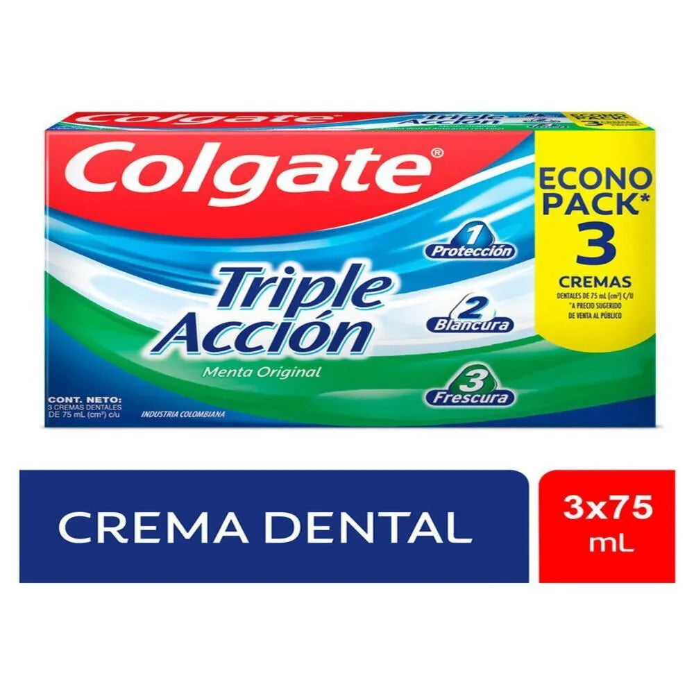 COLGATE TRIPLE ACCION TRIPAK75 Pack 3 und