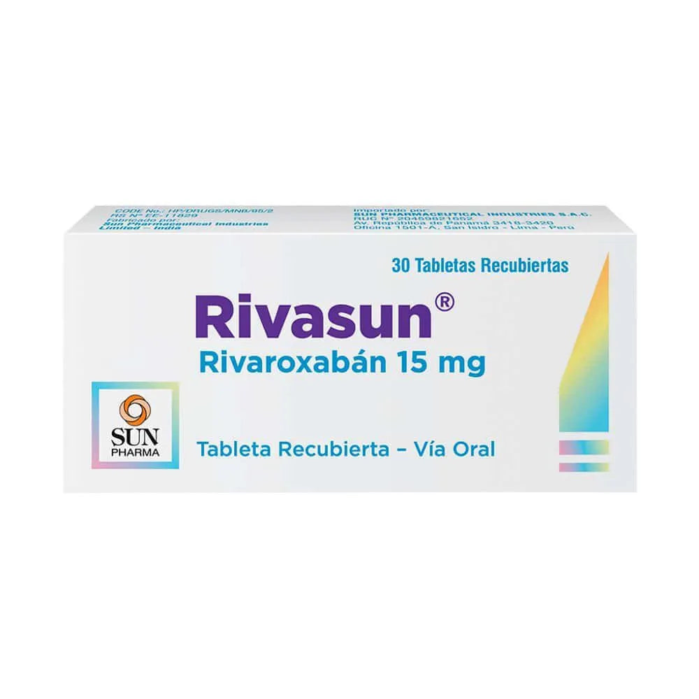 Rivasun 15mg Tableta Recubierta
