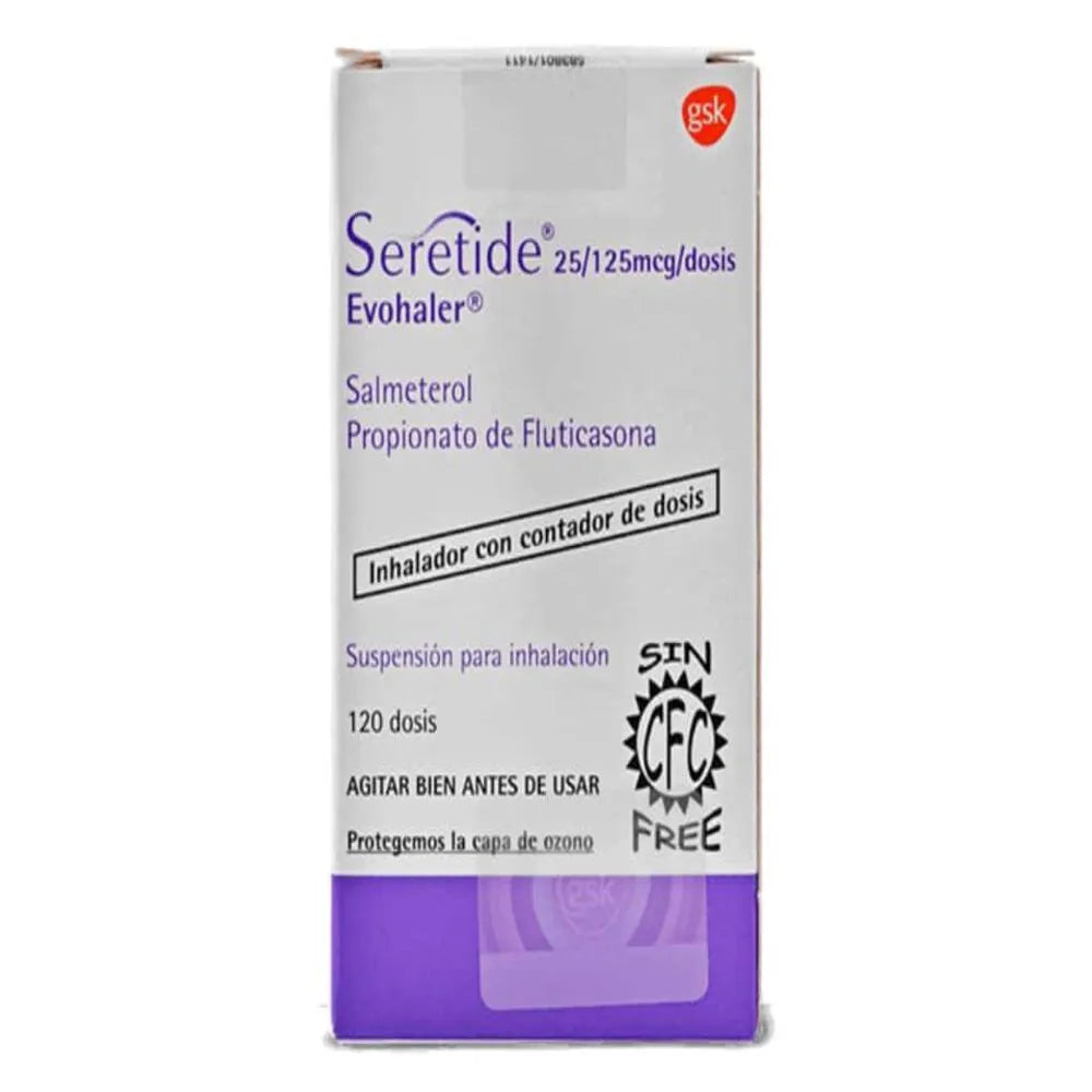 Seretide 25 Mcg-125 Mcg/ Dosis Suspensión para Inhalación - Frasco 120 DSS