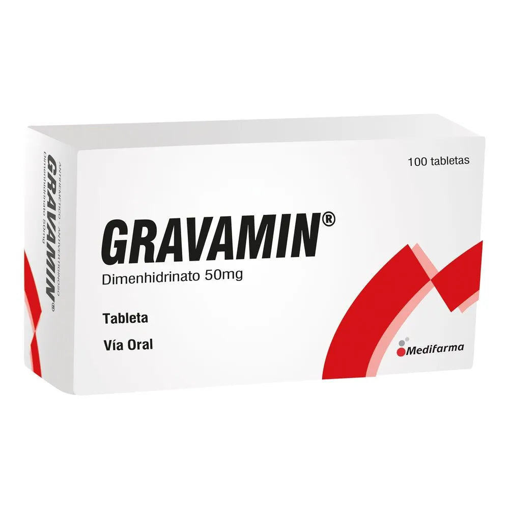 Gravamin 50 Mg - Caja 100 Tabletas